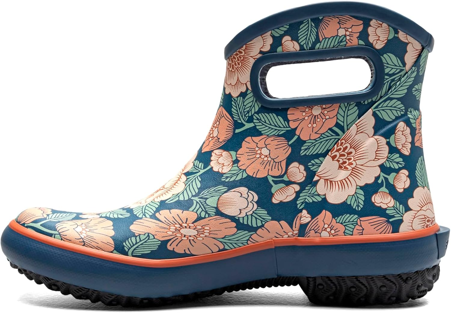 BOGS Women'S Patch Ankle Tapestry Floral Rain Boot