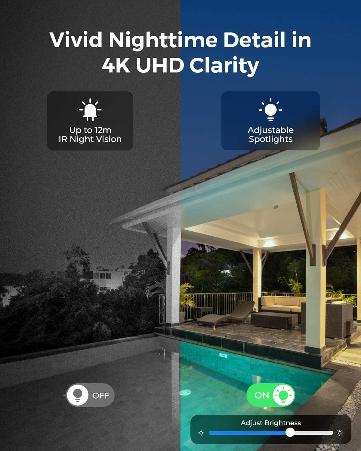 Reolink 4K Security Camera System with PT Auto-Tracking, 355&deg;Pan 50&deg;Tilt, 4K Poe Cameras Home Surveillance Wired Outdoor, Smart AI Detection, Spotlights & 2-Way Talk, 8CH NVR 2TB HDD, RLK8-800PT4 image number 2