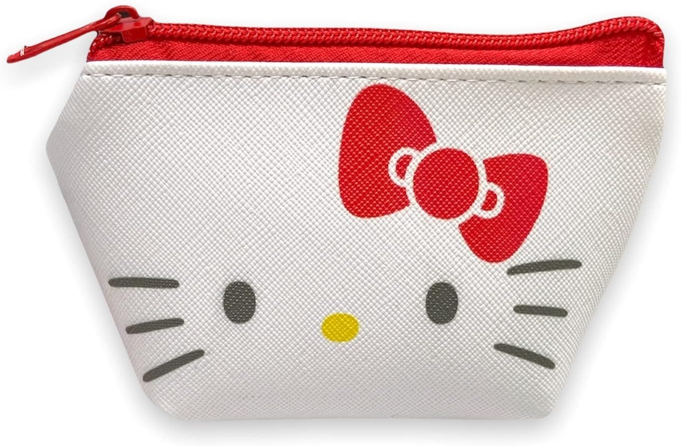 Sanrio Hello Kitty Face Boat Type Cosmetics Small Pouch Bag 4.3 in (W) &times; 3 in (H) &times; 2 in (D) image number 3