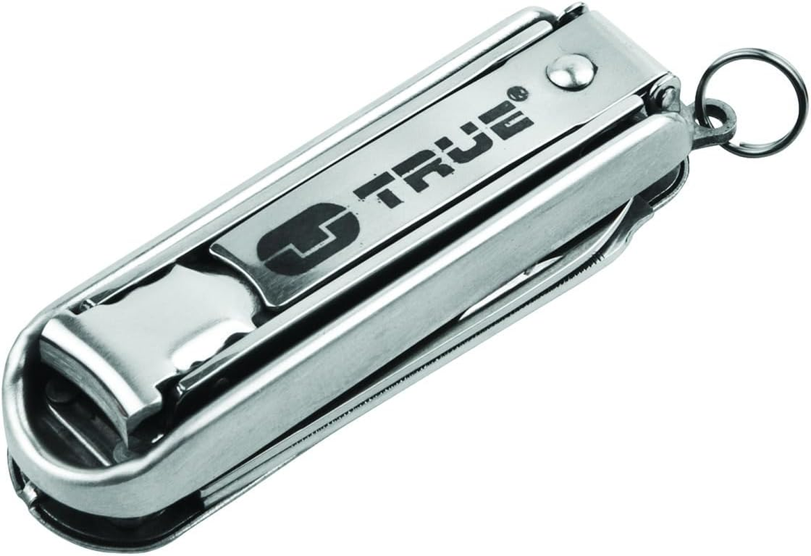 True Utility Nailclipkit: Cliptool Mitstabilen Und Scharfen Nagerknipser, Schere, Nagels&auml;uberer, Nagelfeile, Nagelknipser Und Messer image number 4