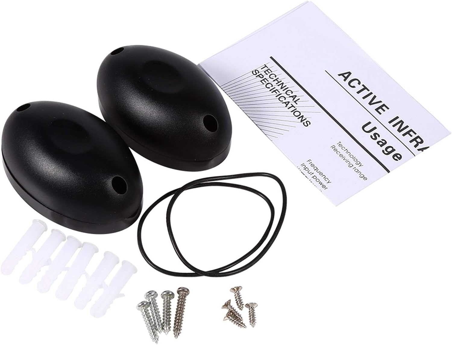 20M Range Photoelectric Infrared Beam Sensor Pair, Simple Door & Driveway Security Alarm System for Home Safety, Wireless Automatic Detector with Remote image number 2