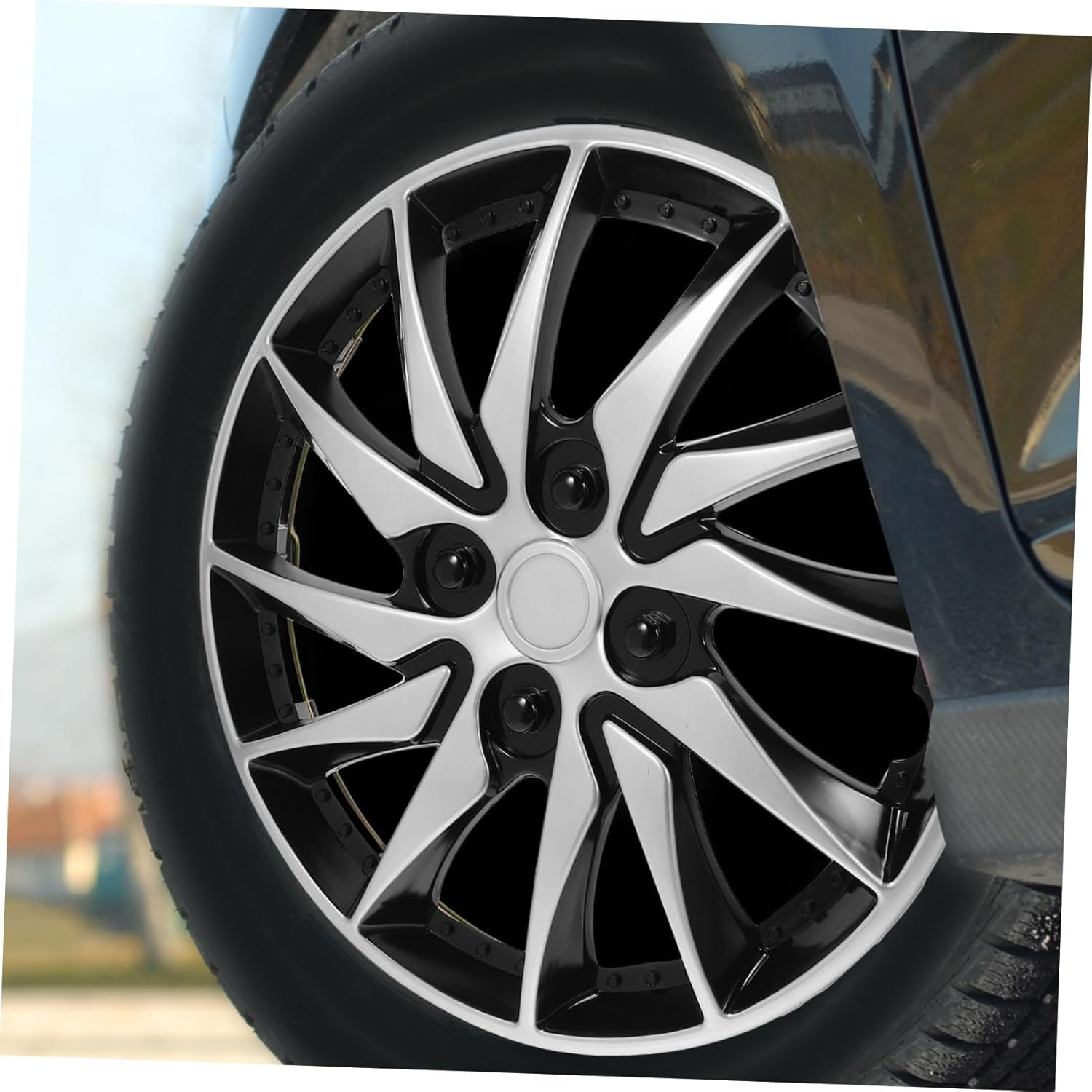 NOLITOY Universal Wheel Hub Case for Car Wheel Rim Cover Hubcap Hub Cover Auto Refit Accessory image number 4