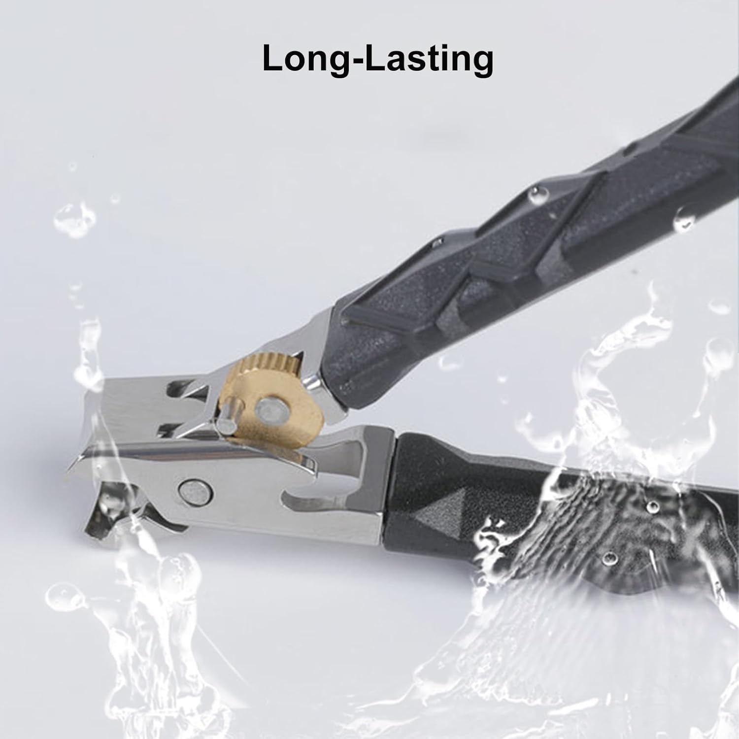 Zoerely Orthoclip, Funfany Orthoclip, Vianys Orthoclip, Double Configuration of Oblique and Flat Mouth, Stainless Steel Nail Clippers with Safety Lock for Thick Nails(Oblique Mouth*2) image number 3