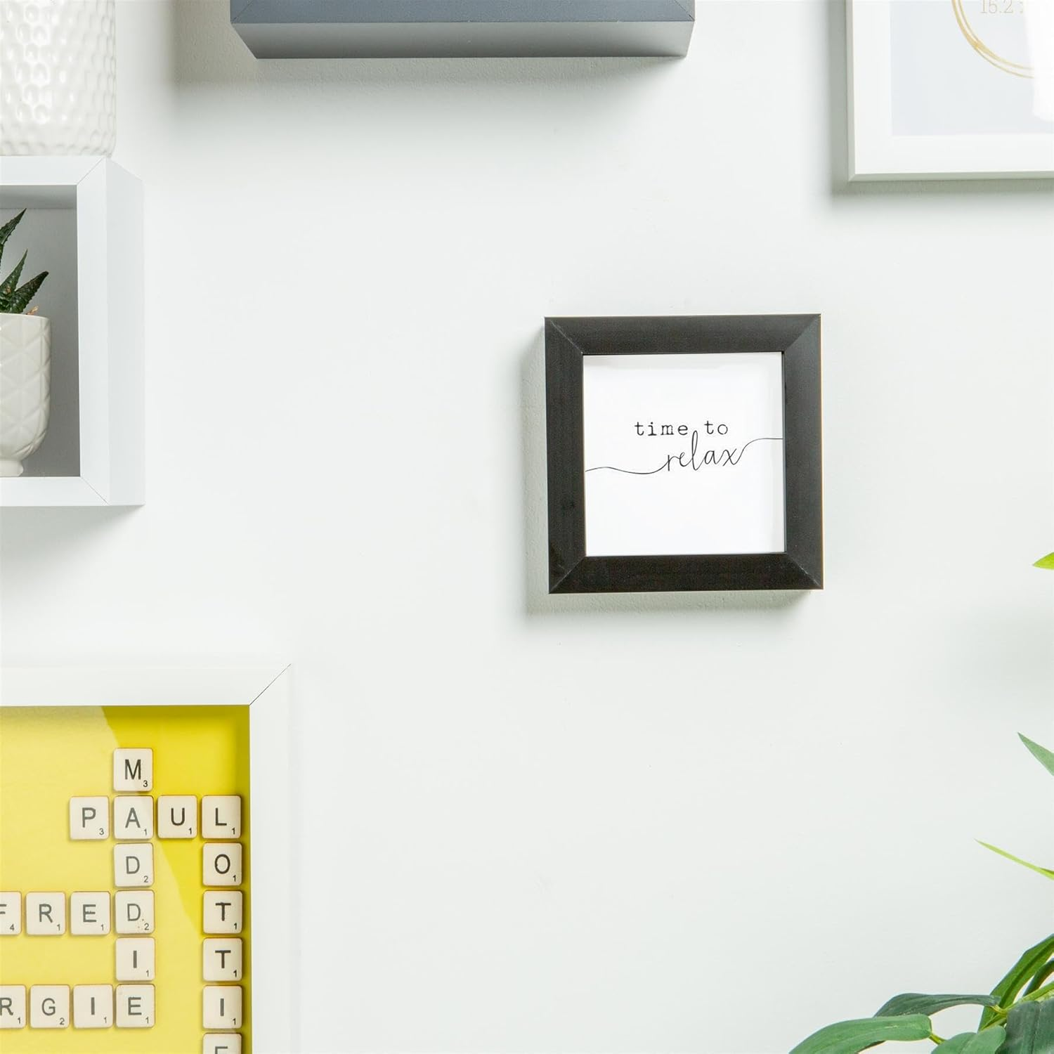 Nicola Spring 3D Shadow Box Photo Frames - 4 X 4" (10 X 10Cm) - Pack of 5 - Black 3D Photo Frame Picture Frame Box Small Square Display Case for Crafts, Keepsakes, Wedding, Graduation image number 2