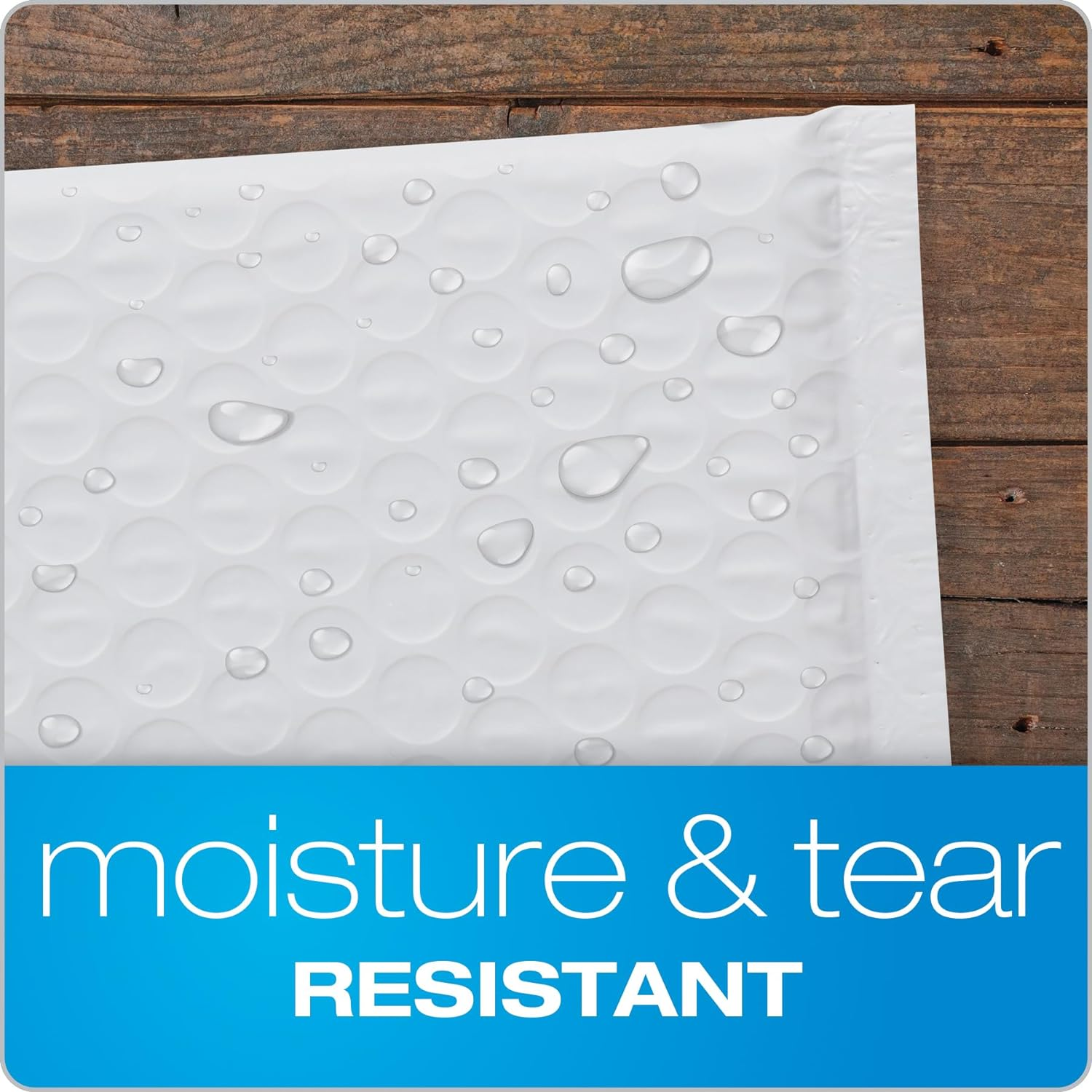 Quality Park Bubble Mailers, 6 X 9 Inch, White Poly Mailers, Padded Envelopes, Shipping Envelopes, Water Resistant, Self Seal, 50 per Box (QUA85856), Plastic image number 4