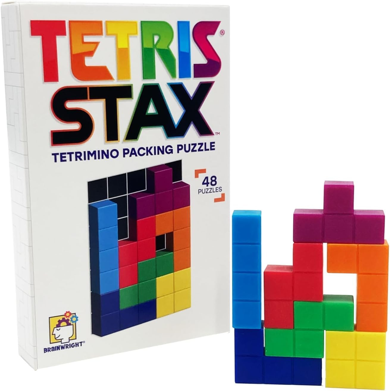 Brainwright Tetris STAX Tetromino Packing Puzzle Game
