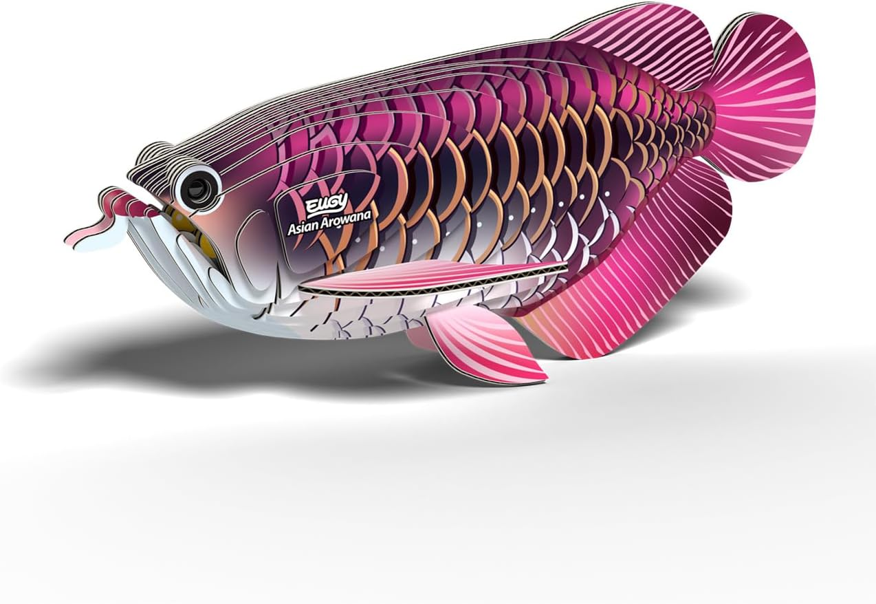 EUGY 118 Asian Arowana 3D Puzzle - 24 Piece Eco-Friendly Educational Toy Puzzle for Boys, Girls & Kids Ages 6+ image number 1