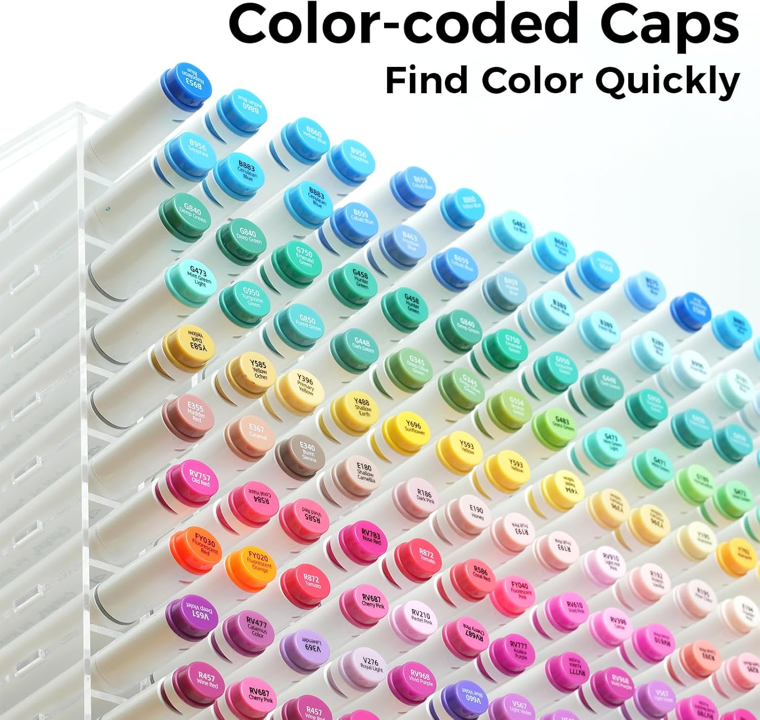 Alcohol Art Markers, Ohuhu 120 Colors Double Tipped Marker Set for Kids Adults Coloring, Alcohol-Based Sketch Sketching Markers, Comes with 1 Colorless Marker Blender image number 1