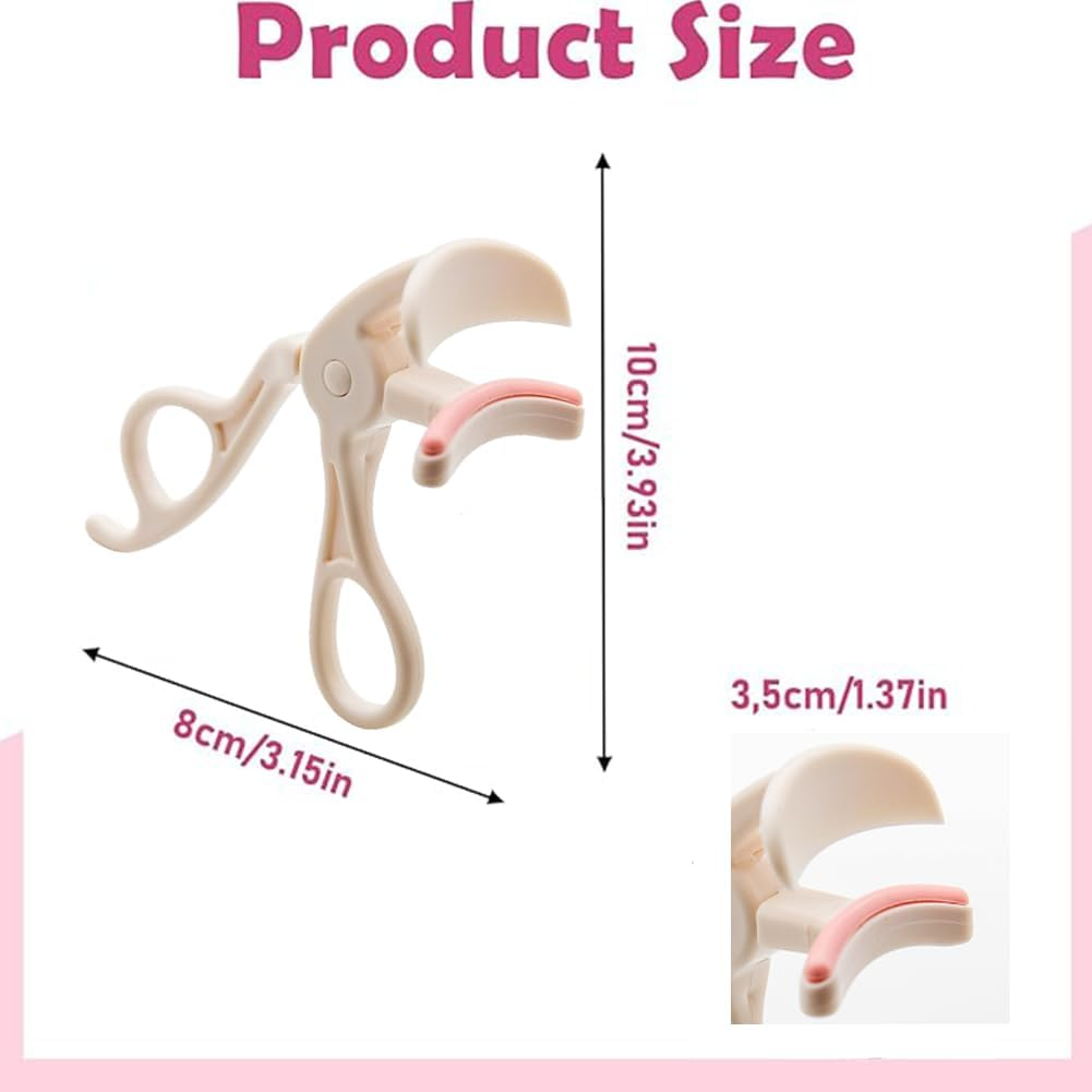 Eyelash Curler 2PCS, without Pinching or Pulling Lash Curler Makeup Tool for Women and Girls, Quick Natural Curling for Long Lasting