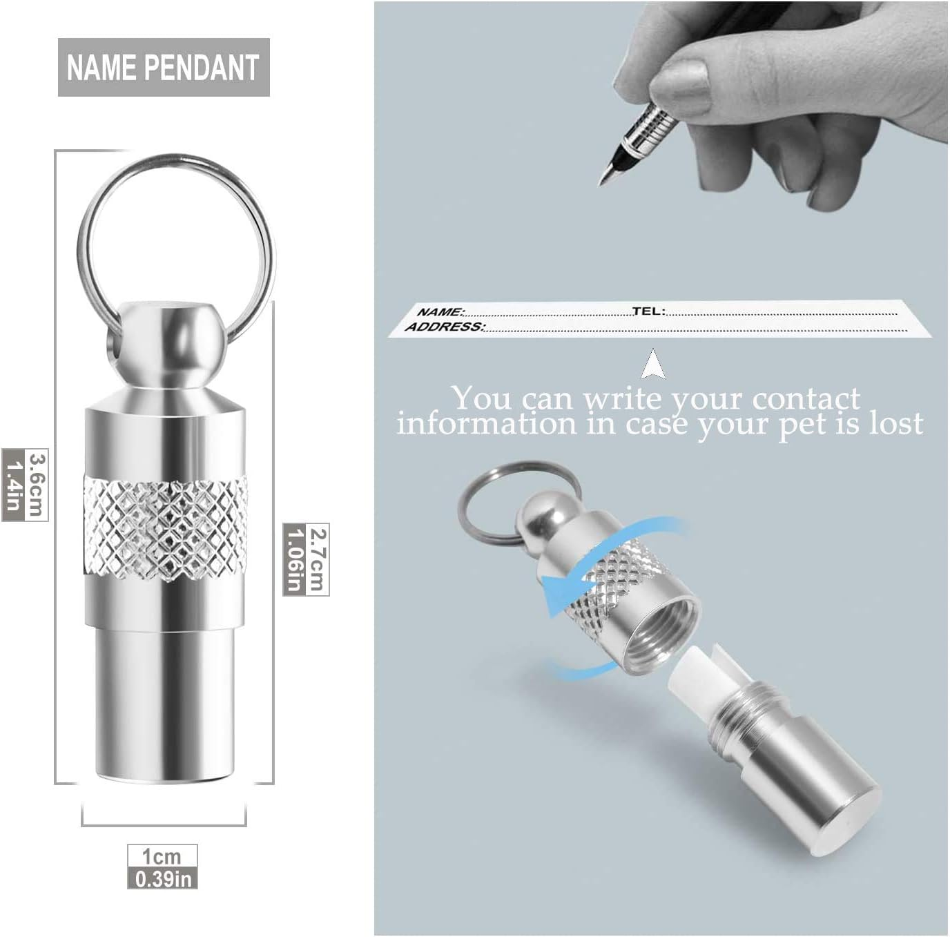 Kitolee Airtag Cat Collar Reflective with Bell (4 Colours, 2 Apple Airtag Holders and 2 ID Tags) image number 5