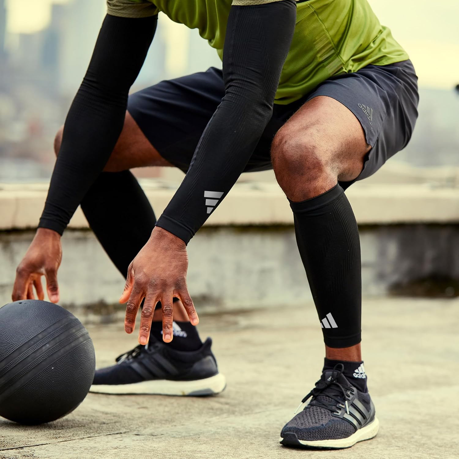 Adidas Unisex Compression Calf Sleeves Compression Calf Sleeves image number 5