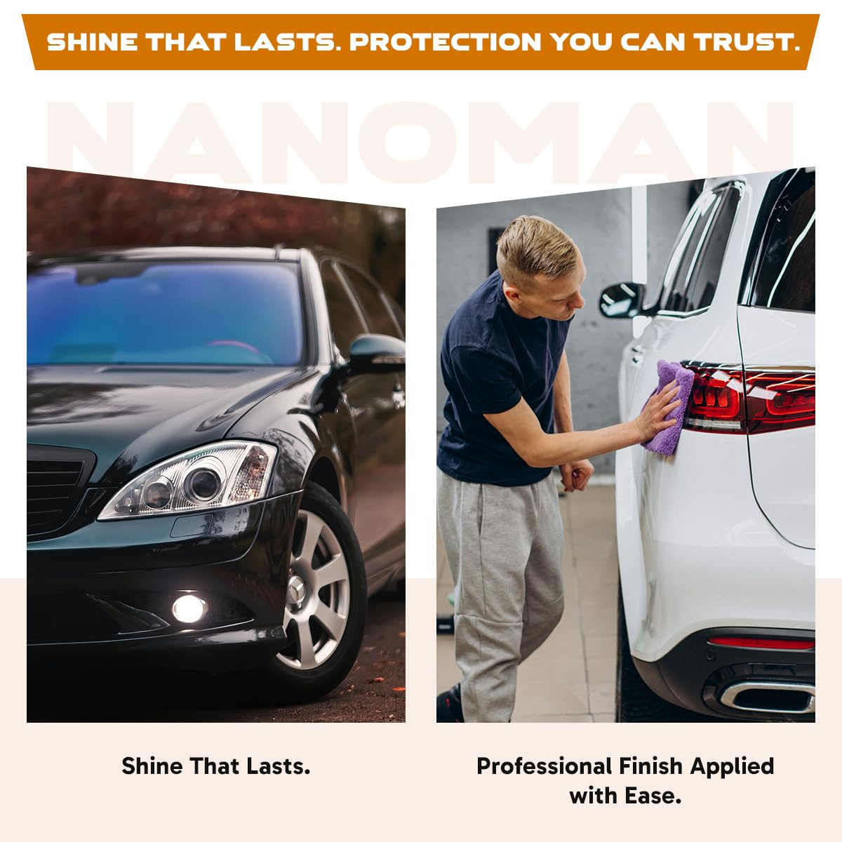 Nano Ceramic Car Polish and Wax Kit. Easy to Apply High Gloss Nano Ceramic Polish (100Ml) Complete with Application Pad and Polishing Cloths