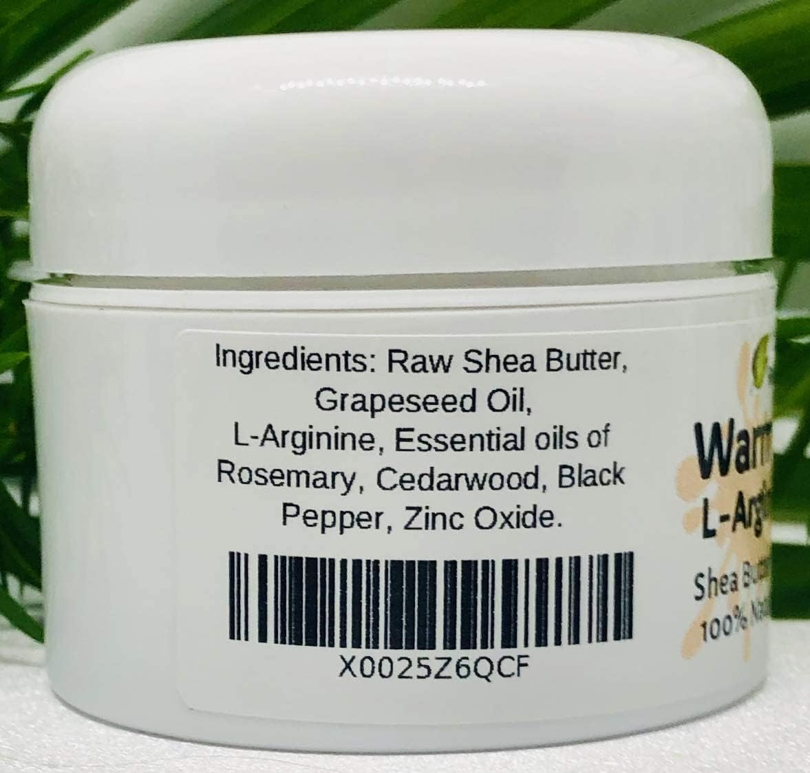 Urban Releaf Warm Relief L-Arginine Salve ! Shea Butter & Botanicals, 100% Natural. Gentle Circulation Warming Massage Cream. image number 1