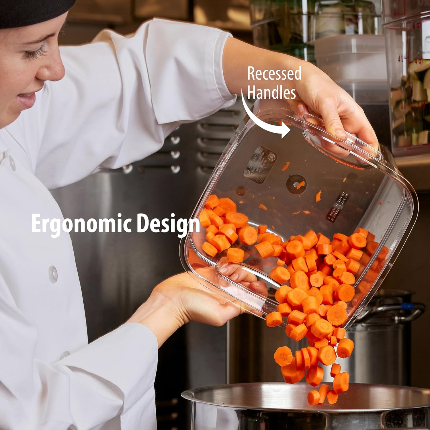 Cambro Polycarbonate Square Food Storage Container, 5.7 Litre Capacity image number 4