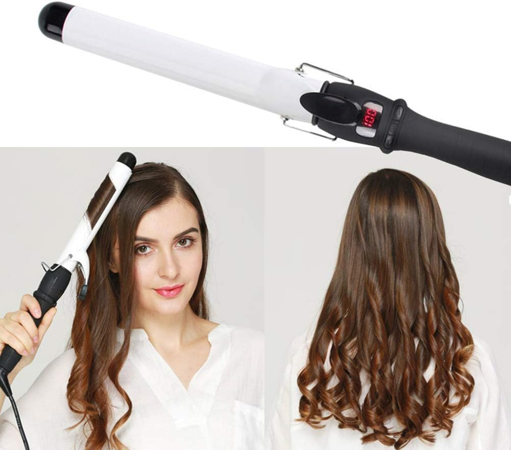 Curling Iron 1.0 Inch with Tourmaline Ceramic Coating Hair Curling Wand with Anti-Scalding Insulated Tip Hair Salon Curler Waver Maker for All Types of Hair Hot Length 8 Inch image number 4