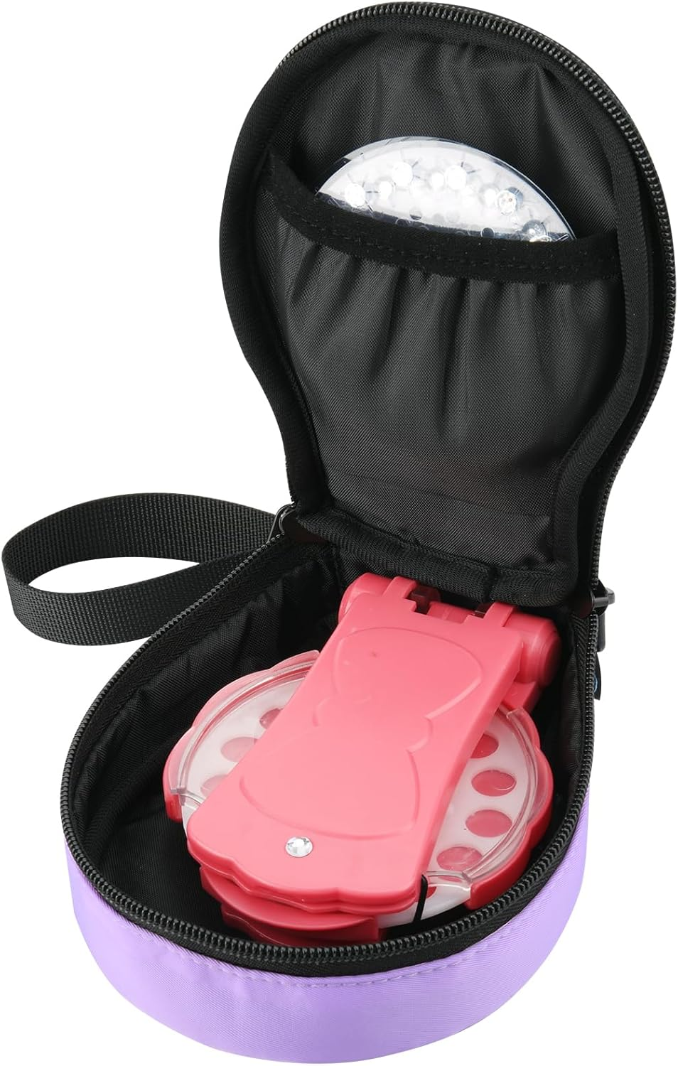 Beautyflier Cute Carry Case Compatible with Blinger Ultimate Set, Protective Carrying Storage Holds Glam Styling Tool Gems, Case Only (Purple) image number 5