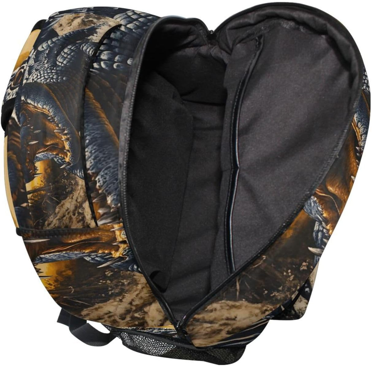 WOIWB Vintage Crocodile Kid'S School Backpack for Girls Boys, Bookbag Hiking Backpacks Small Size image number 6