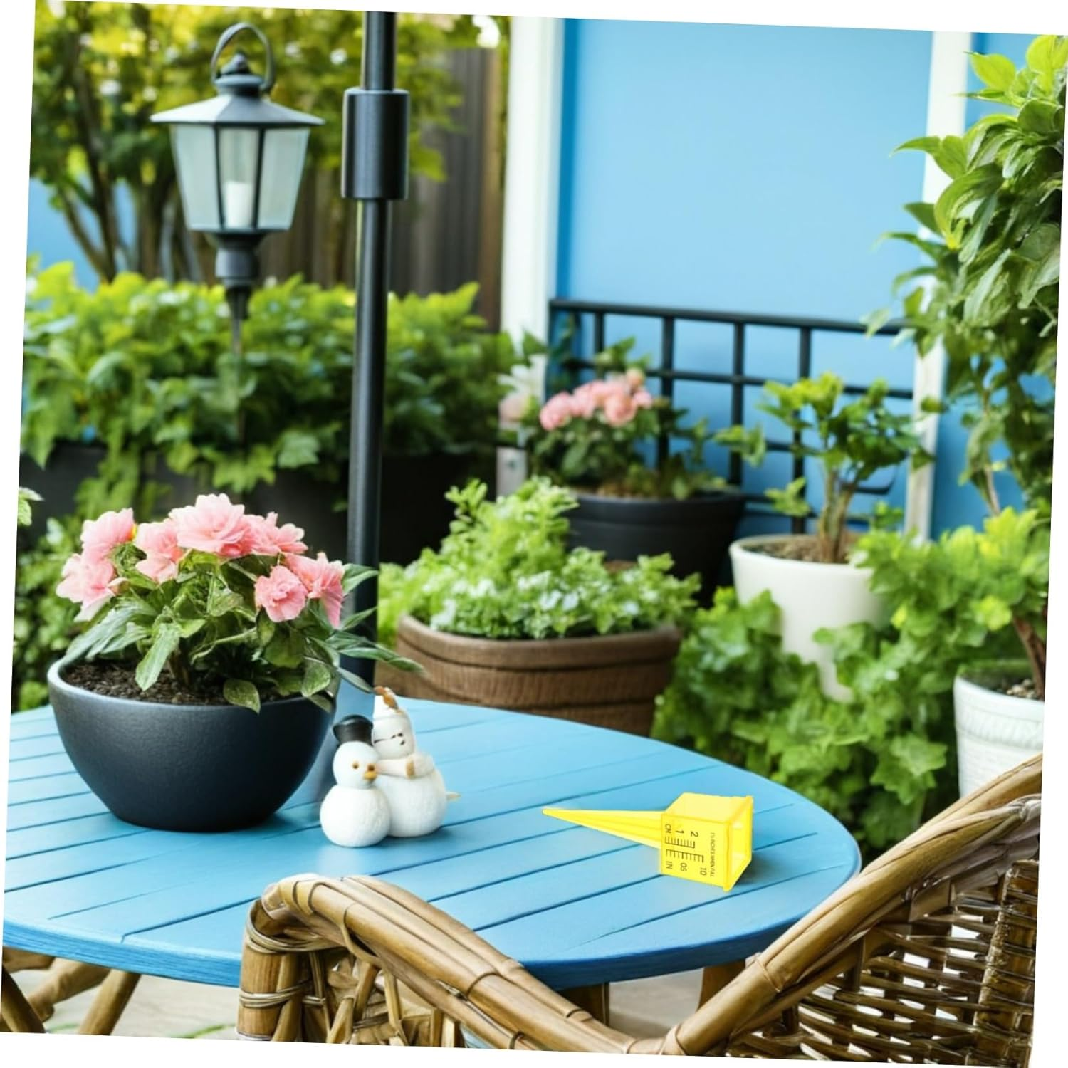 20Pcs Lawn Water Meter Rain Gauge Outdoor Lawn Rain Measure Gauge for Yard Measuring Rainwater for Yard Yellow image number 1