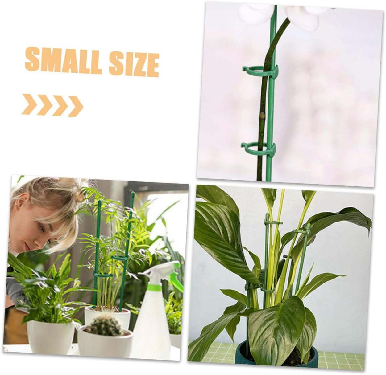 Plant Support Stakes for Flower Plants Adjustable Clamps and Connecting Tubes image number 3