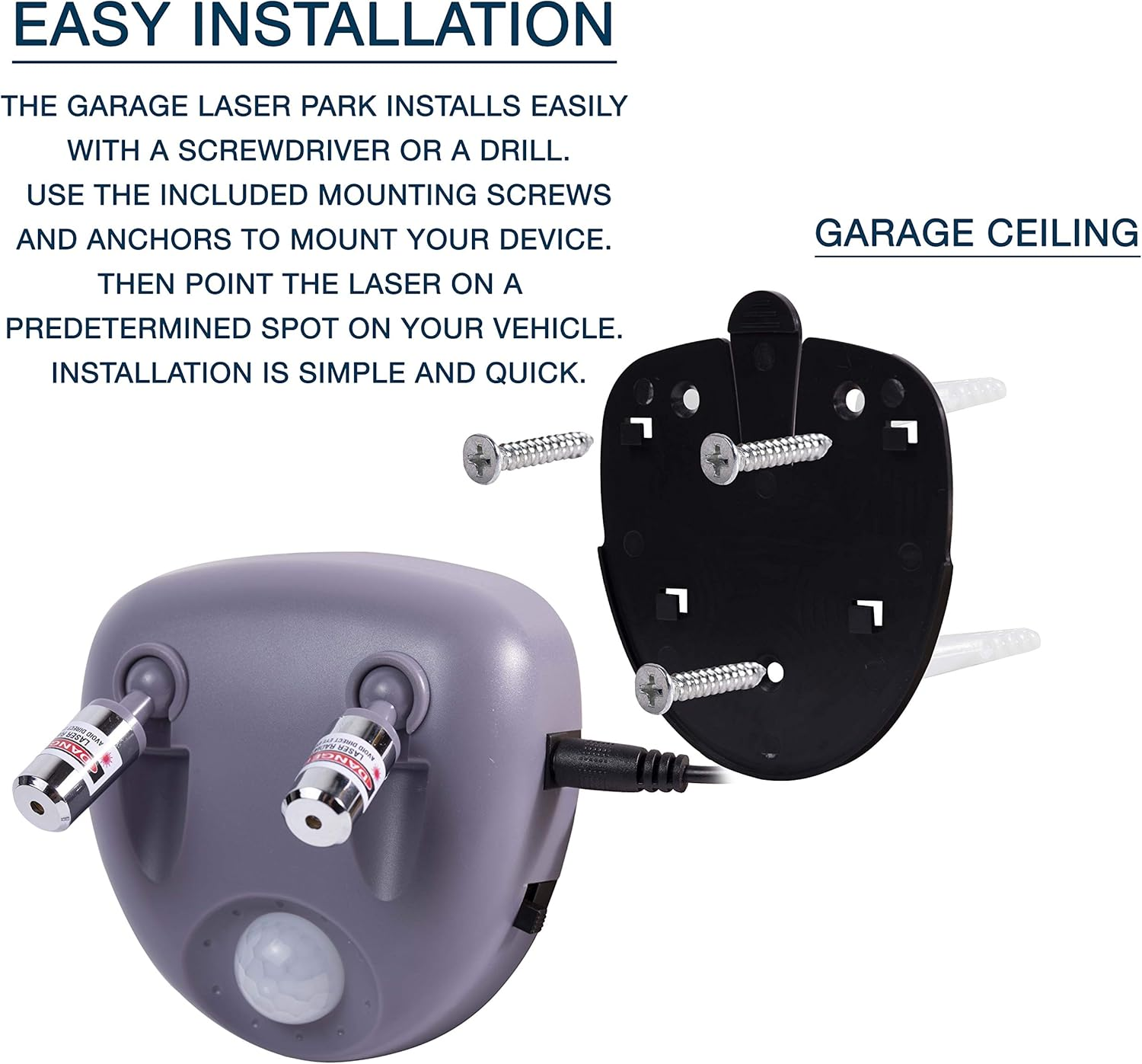 Zento Deals Dual Laser Motion Activated Parking Assistant - Park Right Assistance Car Motion LED Light image number 2