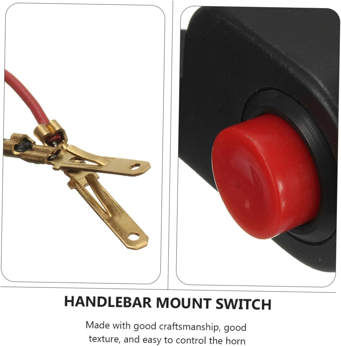 SUPVOX Handlebar Horn Switch Motorcycle Horn Button for ATV Electric Bike Control Switch for Motorcycle Parts