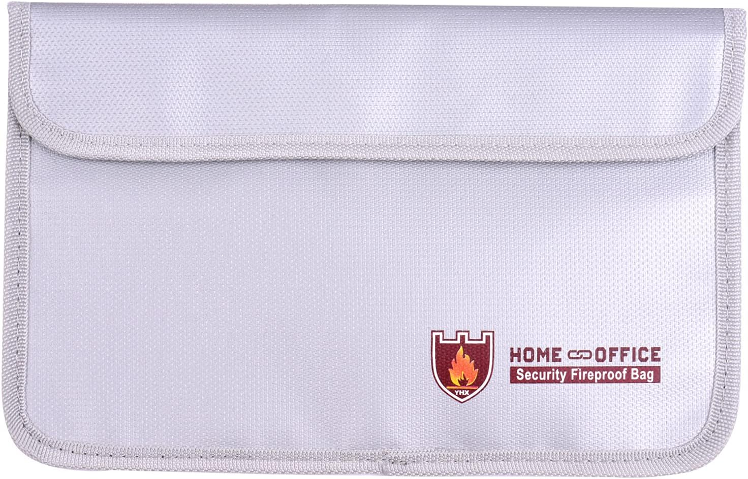 Fafeicy Double Zipper Fireproof Document Bag Pouch Organizer Silicone Coated Water Resistant Safe Storage for Cash Documents image number 4