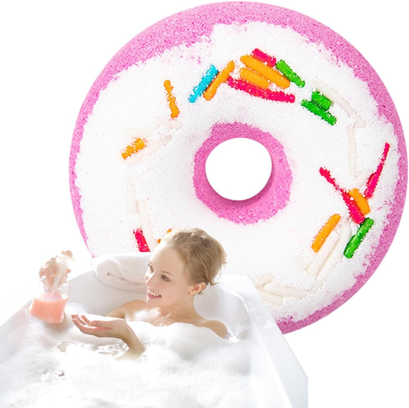 Shower Bombs Aromatherapy - Shower Steamers Aromatherapy | Shower Fizzies, Donut Design, Christmas Stocking Stuffer, Birthday Mothers Day S