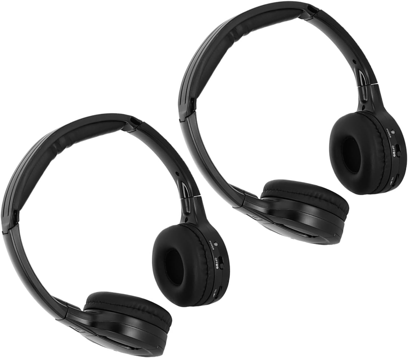 Foldable Cordless Infrared Earphone for Car Headrest DVD, Auto off Function, Portable Design for Travel, Ideal for Parents and Kids Entertainment image number 1