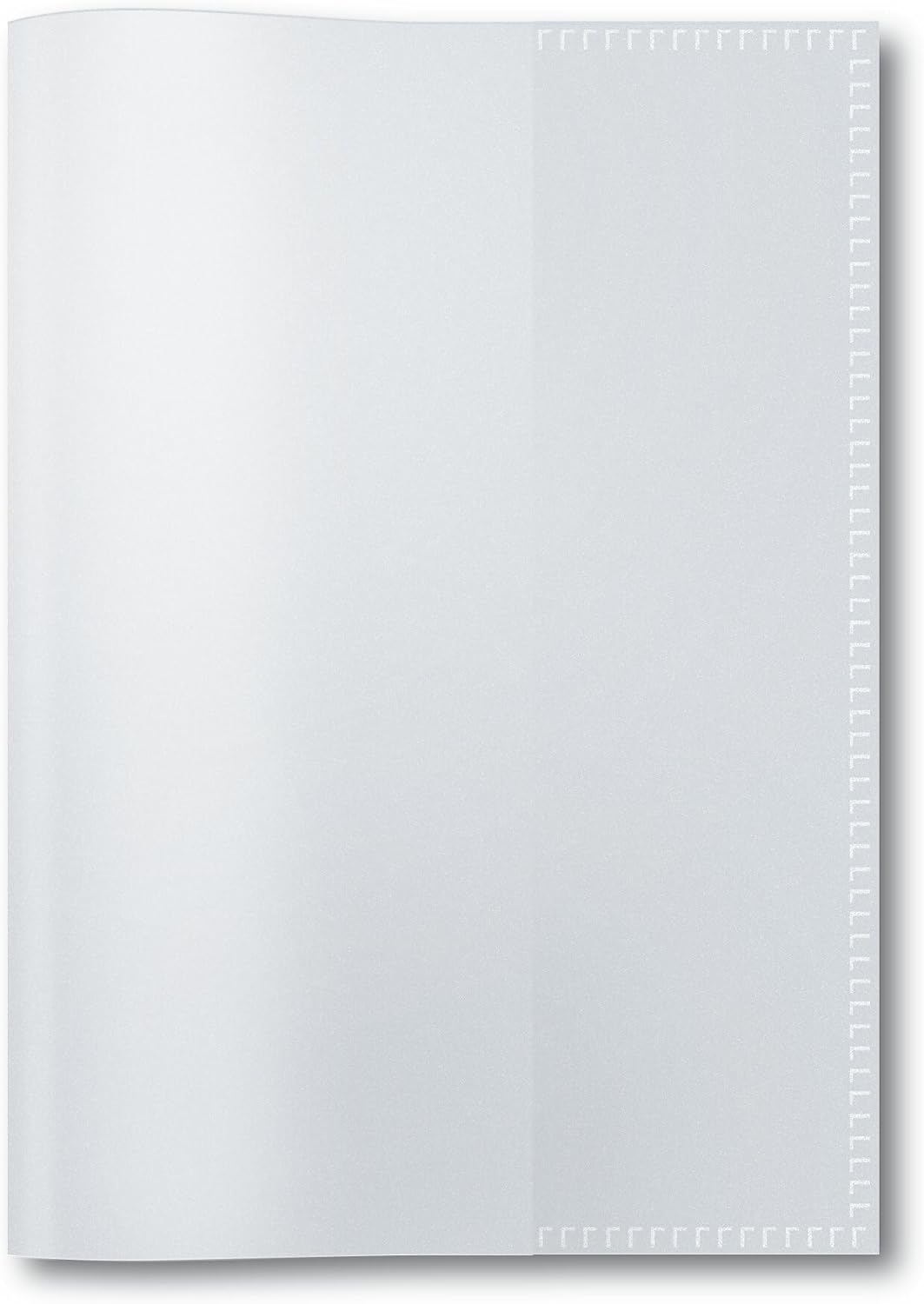 HERMA Clear Exercise Book Cover A5 Landscape, Made of Wipeable and Sturdy Plastic, Slip on Cover Jackets for School, Transparent, 19899