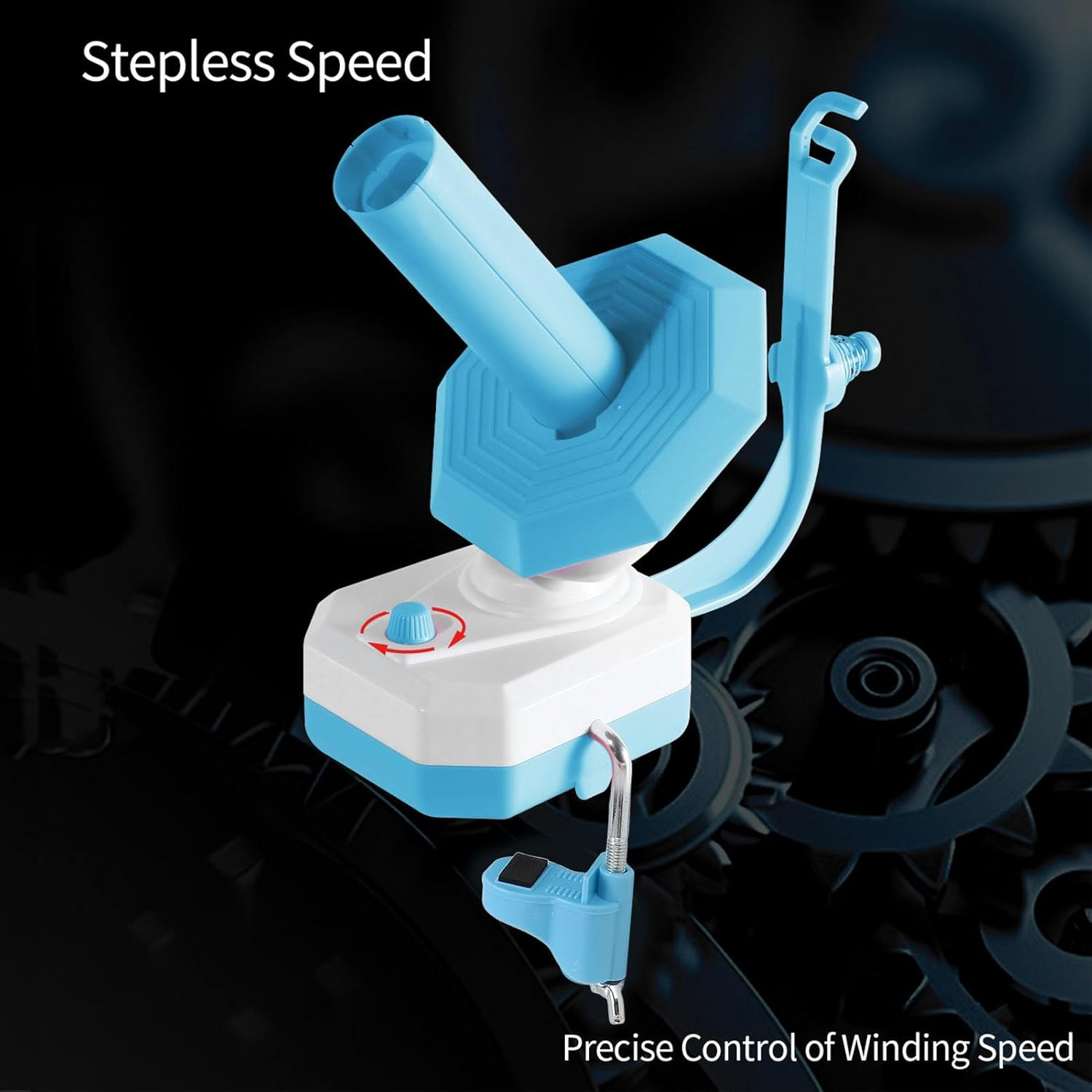 Yarn Winder, Electric Yarn Winder for Crocheting, Large Capacity Electric Yarn Ball Winder, Stepless Speed Automatic Yarn Spinner Yarn Cake Winder for Knitting Enthusiast image number 1