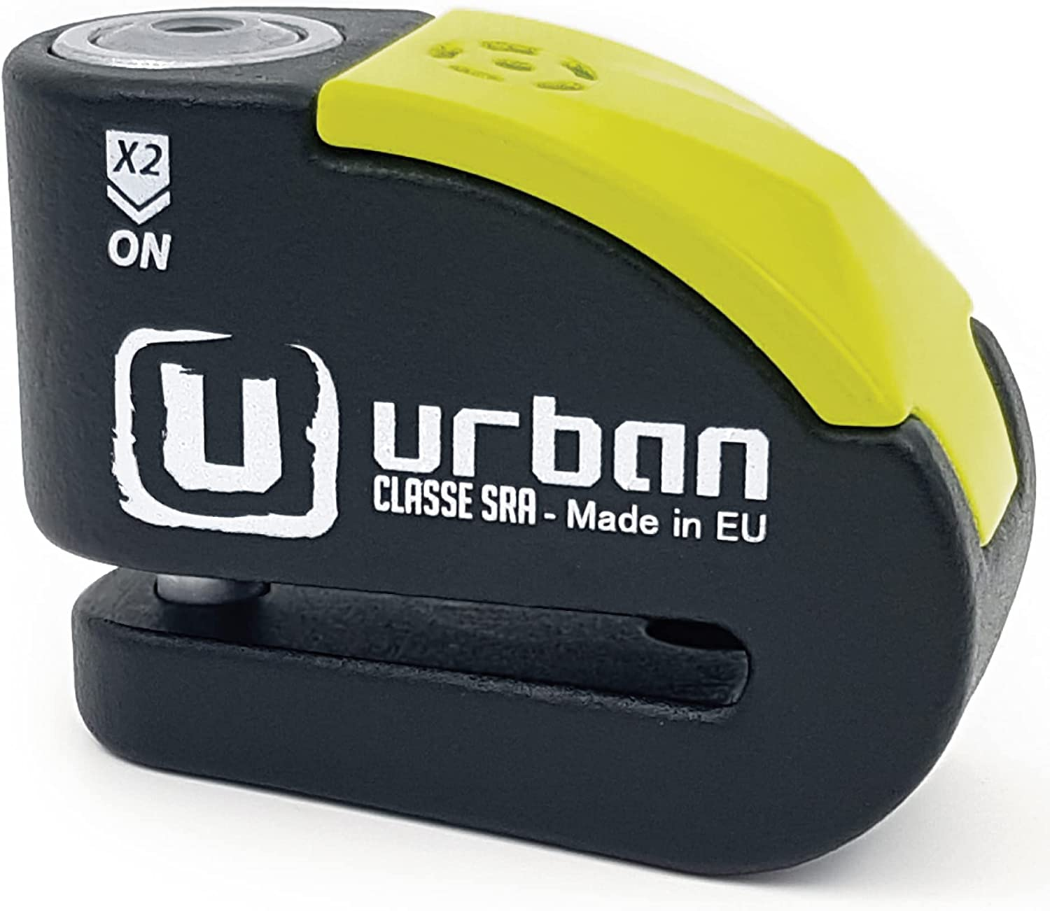 Urban UR10 Hi-Tech Disc Lock with or without Alarm X2 ON, Approved SRA, Warning LED, A+ Sensitivity, &Oslash;10 Double Lock Anti-Saw Security, Heavy Duty anti Theft Wheel Brake Lock for Motorcycle, Scooter image number 5