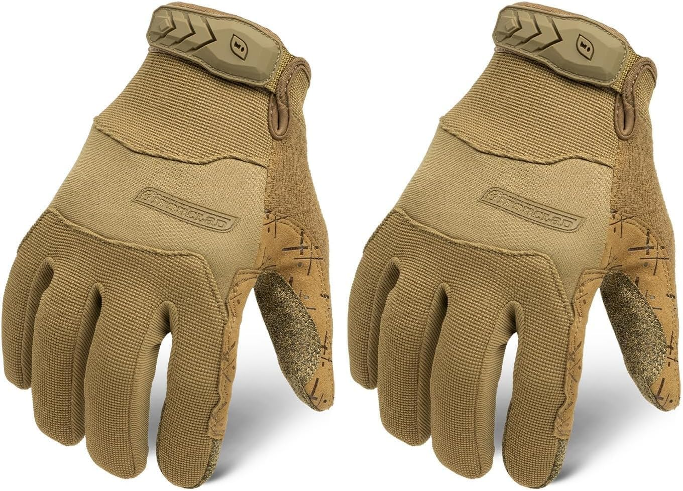 Ironclad Unisex Adult Medium EXO Tactical Pro Gloves, Black, M Pack of 2 US