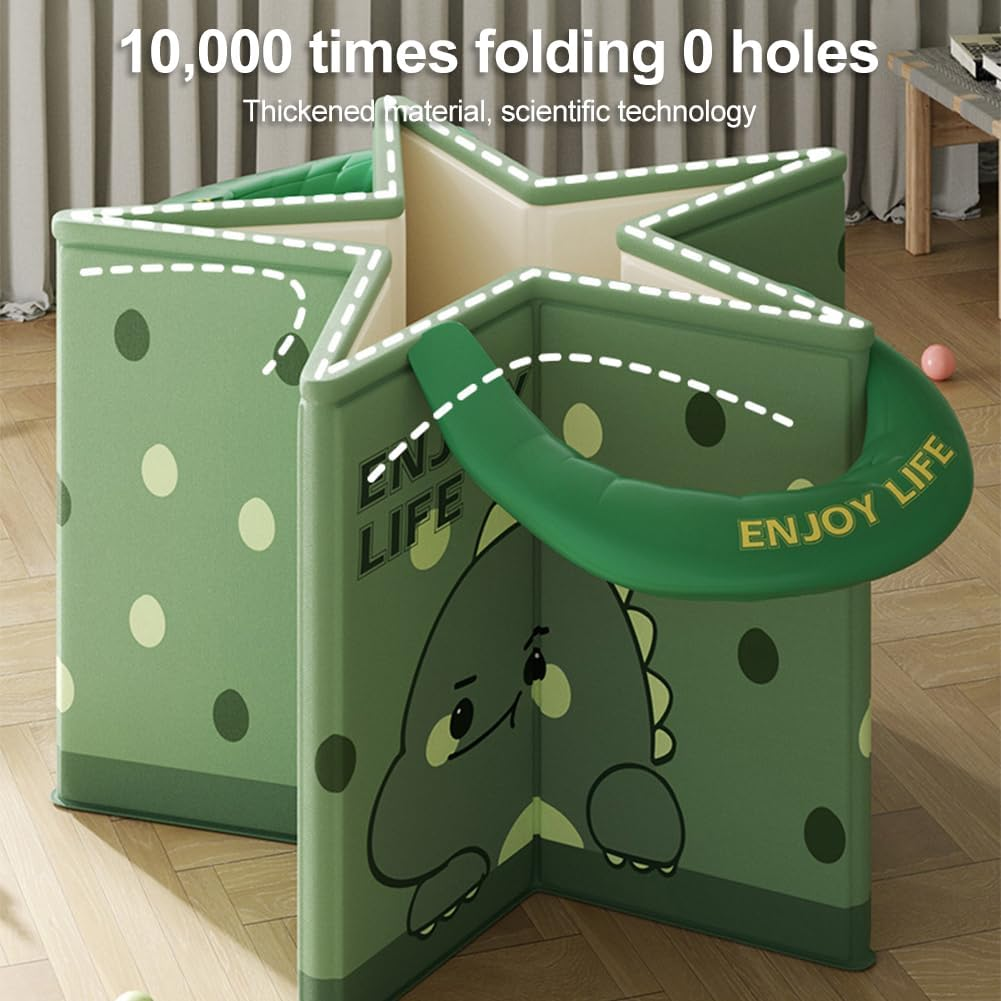 Xoxomeg Baby Bathtub,Portable Cartoon Baby Tub with Handles,Quick Pop up Non Inflatable Bathtub Space-Saving,Durable Baby Tubs for 0~8 Years Old Infants and Toddler (Green) - Pink image number 3