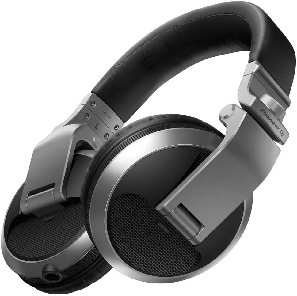 Pioneer DJ HDJ-X5 Over-Ear DJ Headphones, Silver