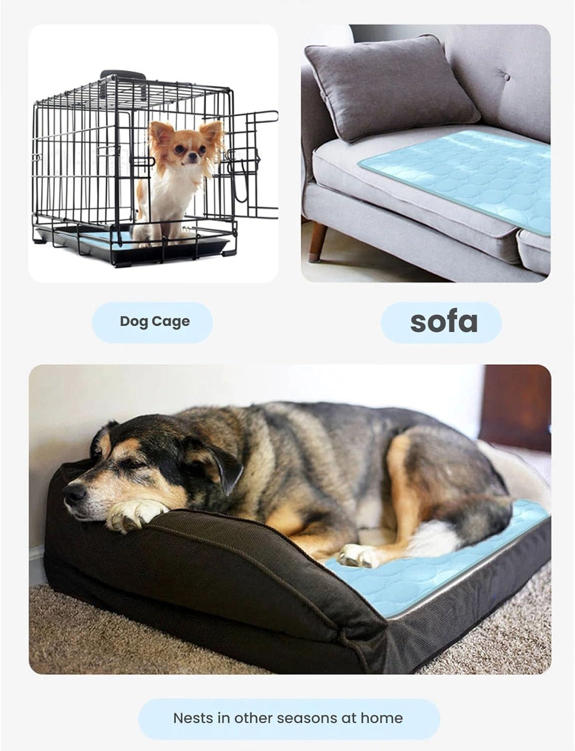 Kittra Cooling Mat for Cats, Kittra Cat Cooling Mat Blanket Indoor, Washable Ice Silk Self Cool Pad, 3 Layer System Instant Cool, Protect Your Pet from Silent Heat Danger (Pink,Xs) image number 1