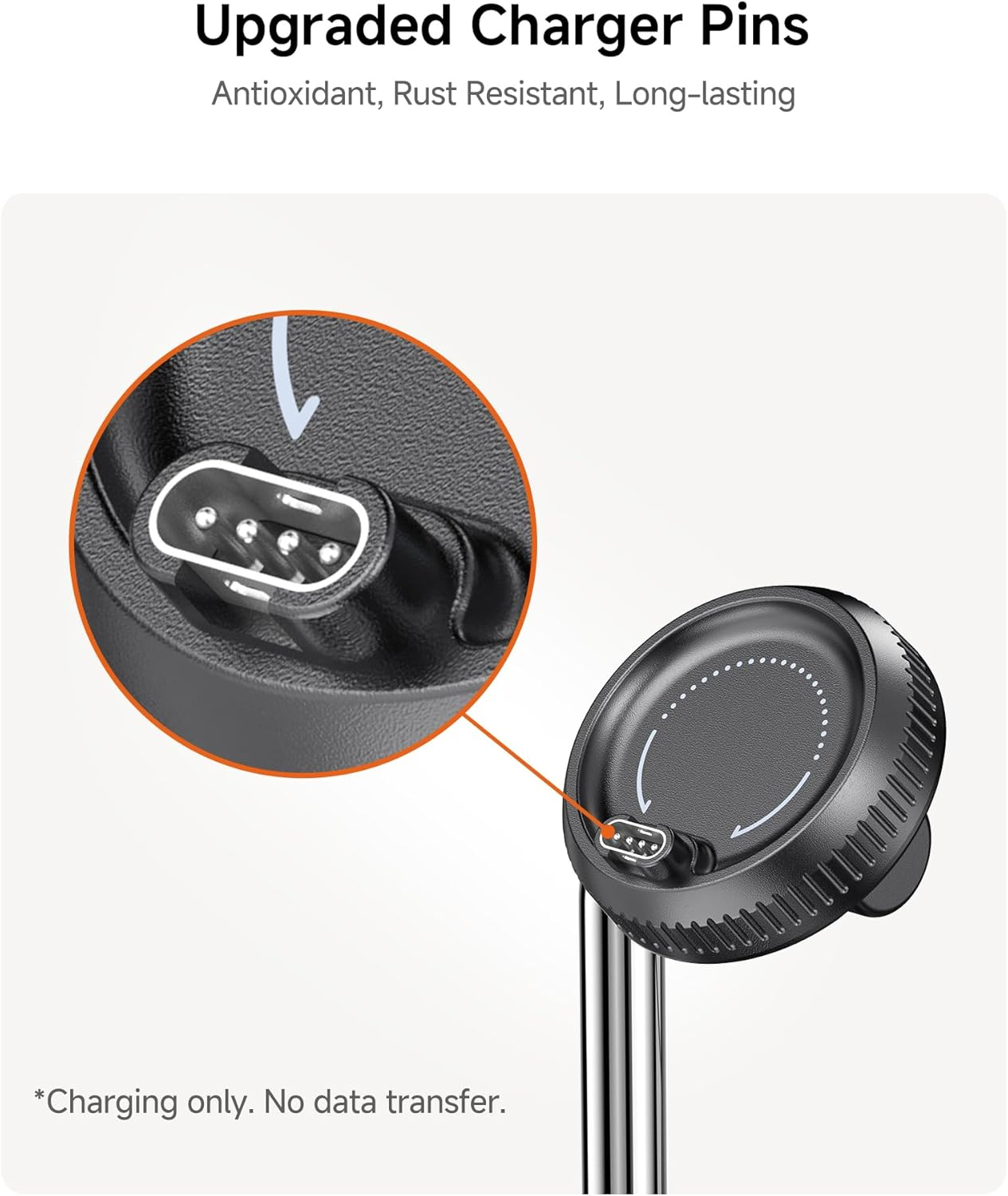 Swanscout Watch Charger Stand for Garmin Watch Forerunner 165/265/45, Vivoactive 6/5, Instinct 3/2, Fenix, Venu, Tactix, Approach, Quatix Series and for Multiple Garmin Watch Devices, Swanscout 505GM image number 2