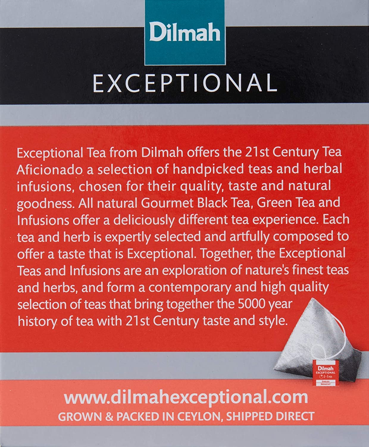 Dilmah Exceptional English Breakfast, 40 Grams image number 1