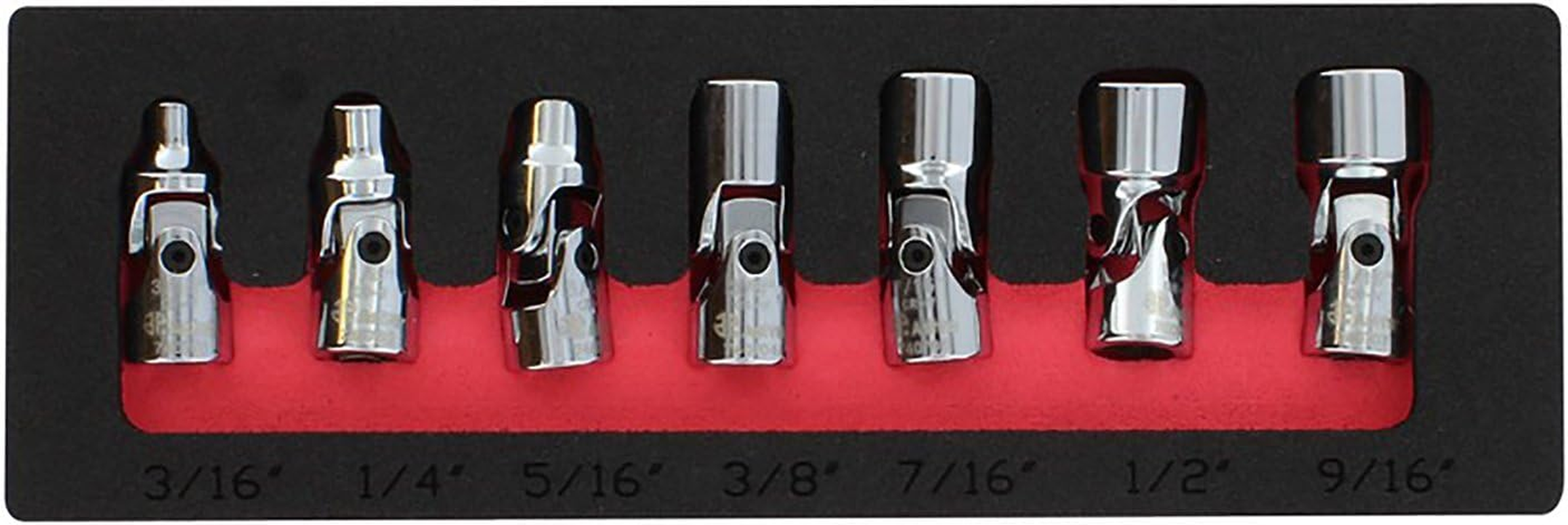 Astro 7407 1/4-Inch Drive Flex Socket Set, 6 Point - SAE, 7-Piece image number 2