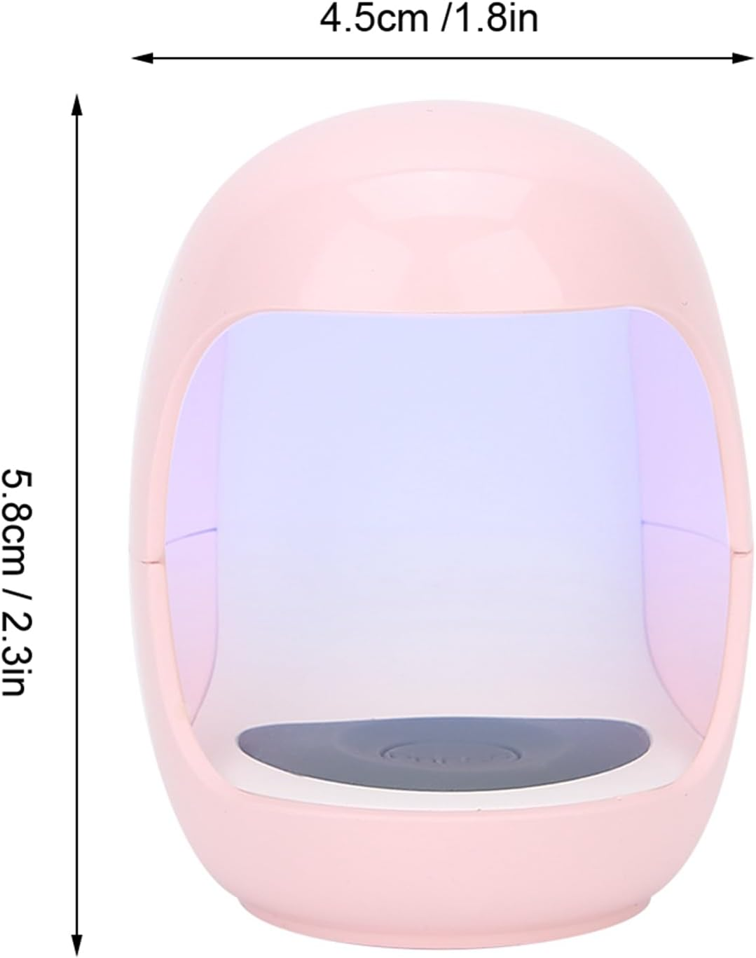 Haofy Mini USB UV LED Nail Dryer, Gel Nail Polish Dryer Lamp, Automatic Sensor Multi-Timer for One Finger Control Quick Drying Portable Curing Machine (Pink) image number 4