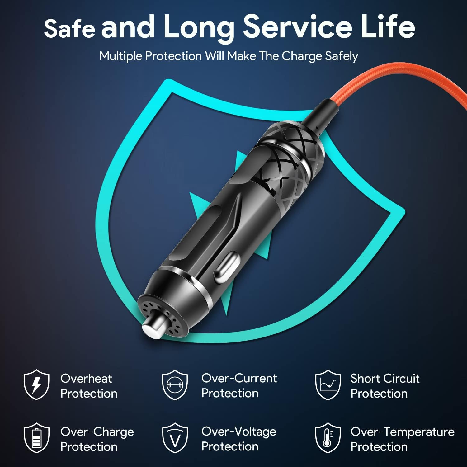 KFD 12V Car Charger Compatible with Adapter JBL Partybox Speaker 200 300 310 Party Box Portable Wireless Bluetooth Speaker Audio System Car Cigarette Lighter Socket Auto RV Camper Power Supply 12VDC image number 3