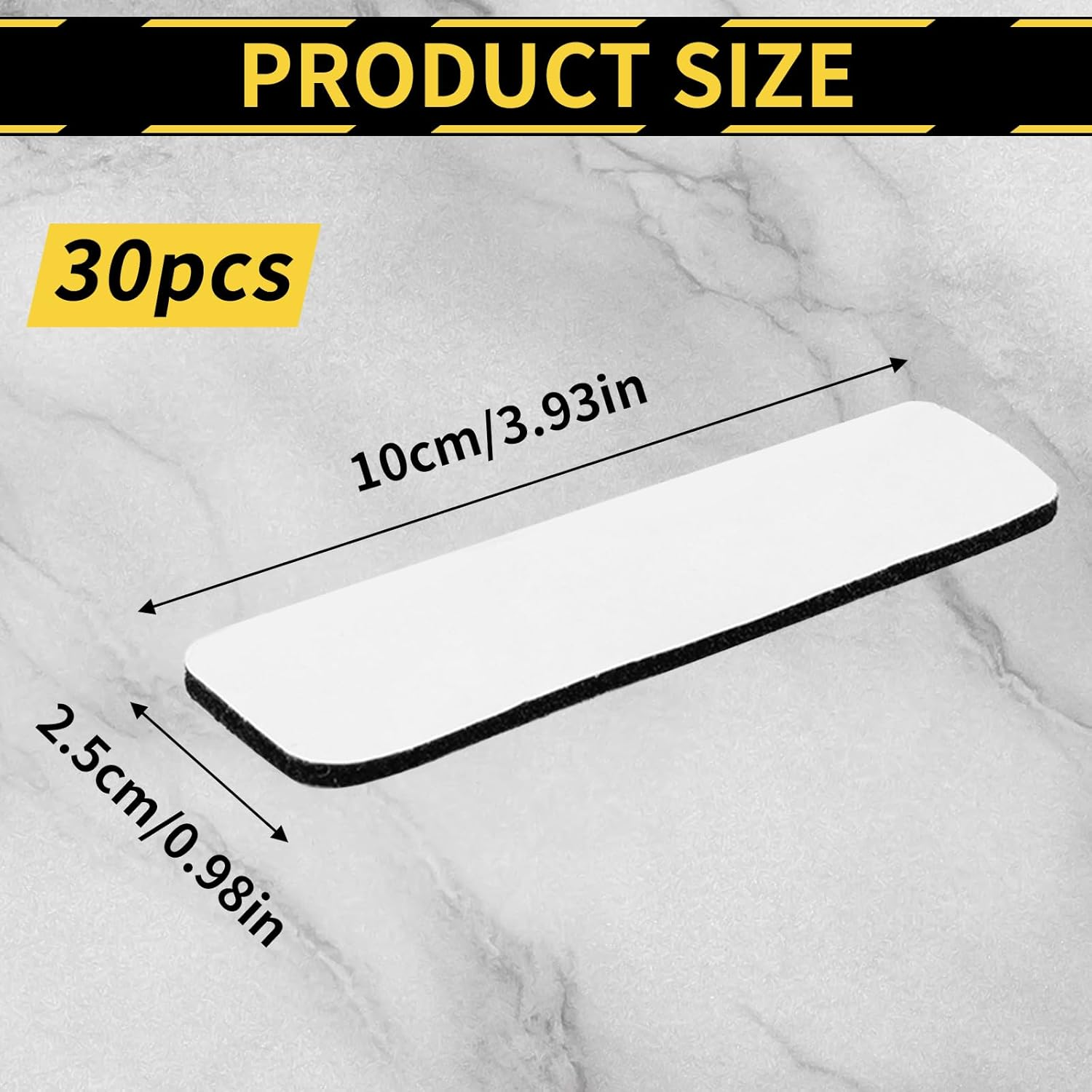 Hook and Loop Strips, 30 Sets Heavy Duty Sticky Tape with Adhesive Backing for Office, Home, Crafting, 1 X 4 Inch image number 3