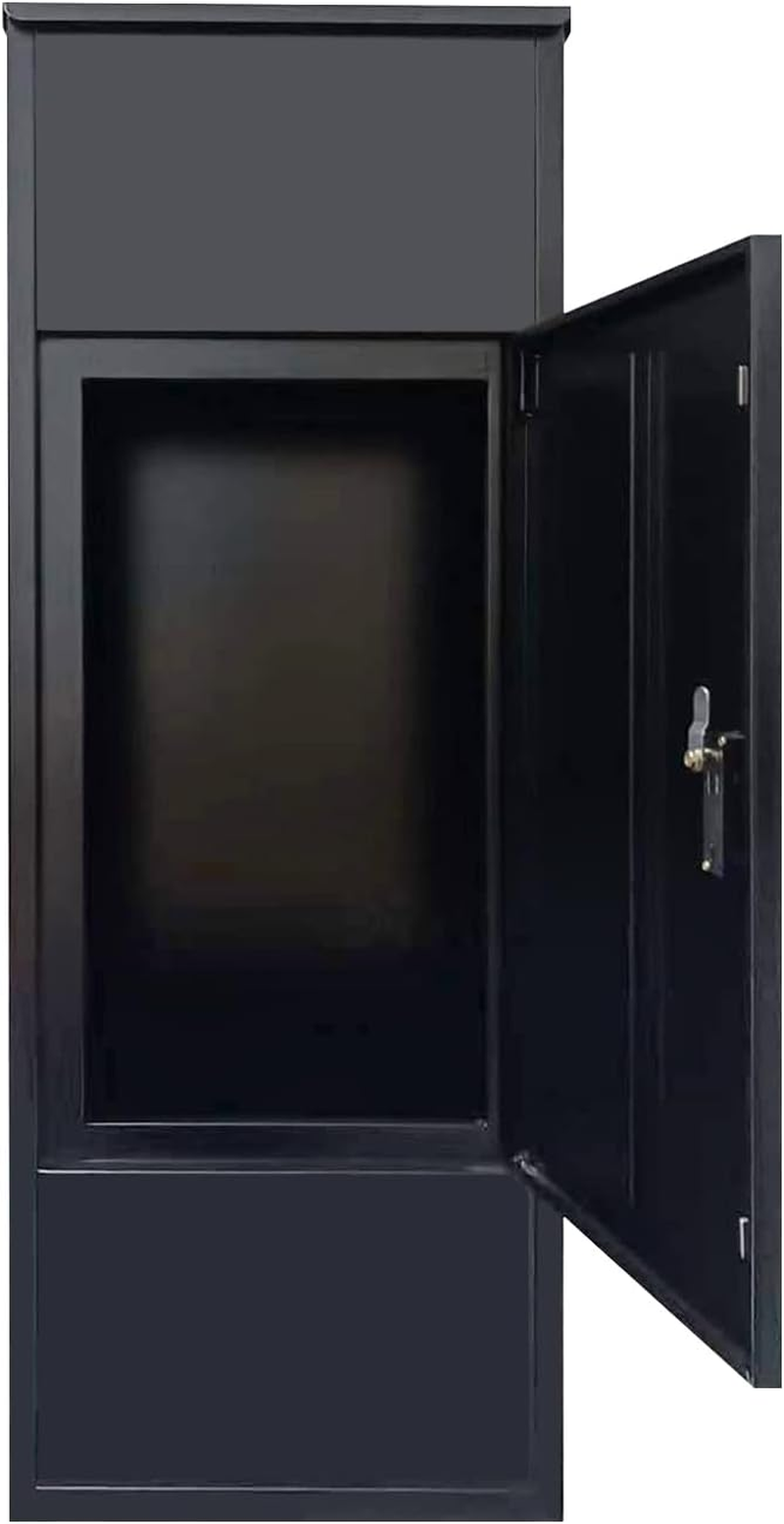 Metal Parcel Letterbox, Free Standing Waterproof Parcel Box with Safe 4-Digit Lock, Outdoor Mailbox for Porch, Garden image number 4