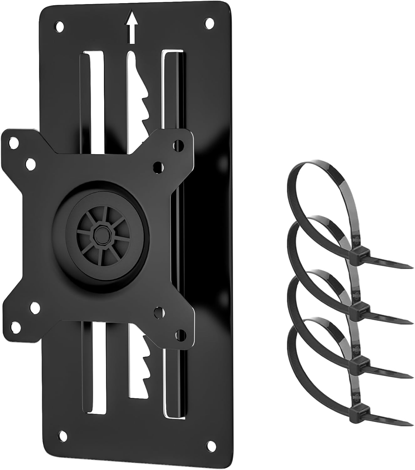 Height Adjustable Monitor Wall Mount Bracket for Most 13-35 Inch Screens,Full Motion&Ultra Slim Single Monitor Mount with VESA 75X75/100X100Mm up to 22Lbs,Black image number 1