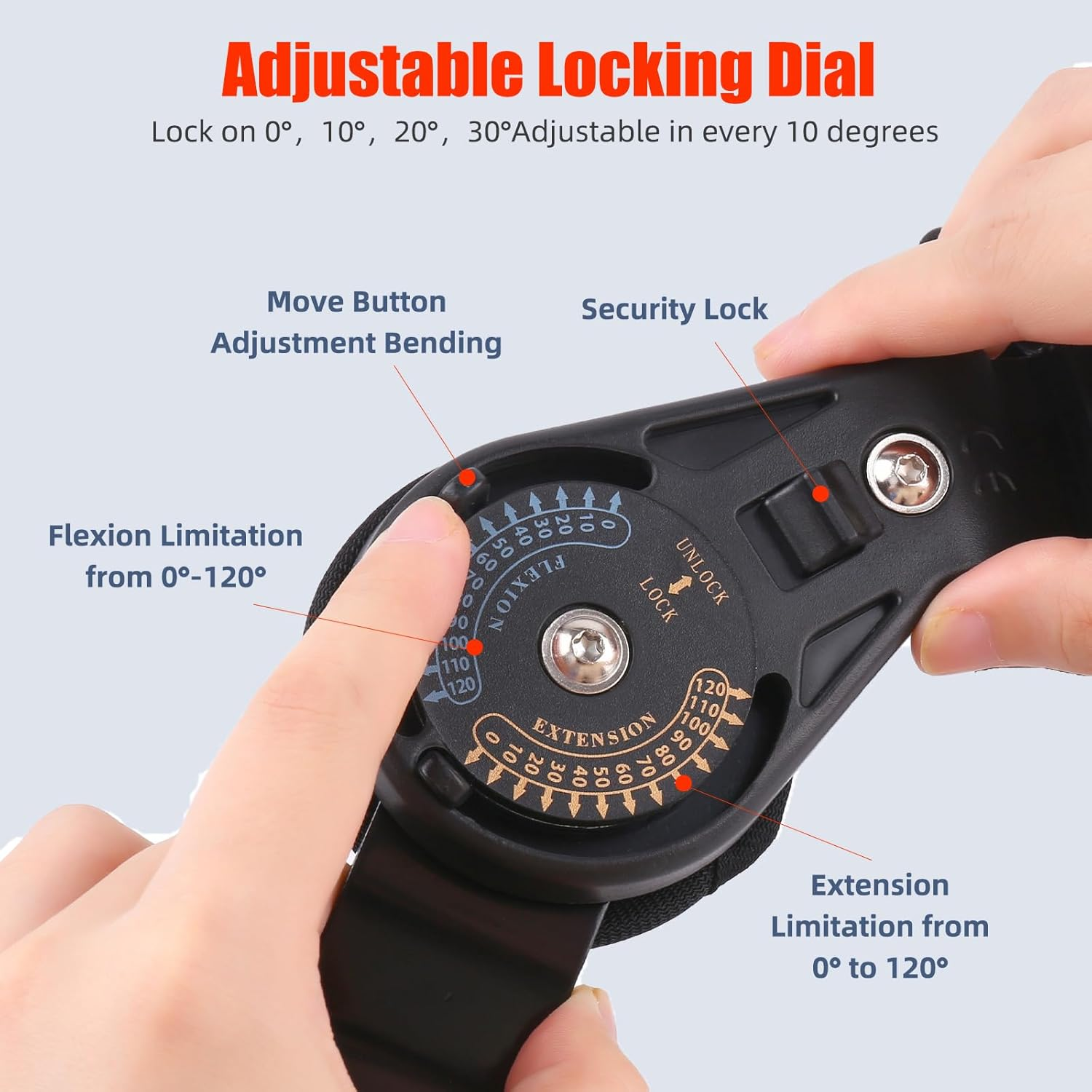 GHORTHOUD Hinged ROM Elbow Brace - Adjustable Post Op Elbow Brace Stabilizer Splint with Strap Sling Arm Injury Recovery Support after Surgery for Men Women (Right)