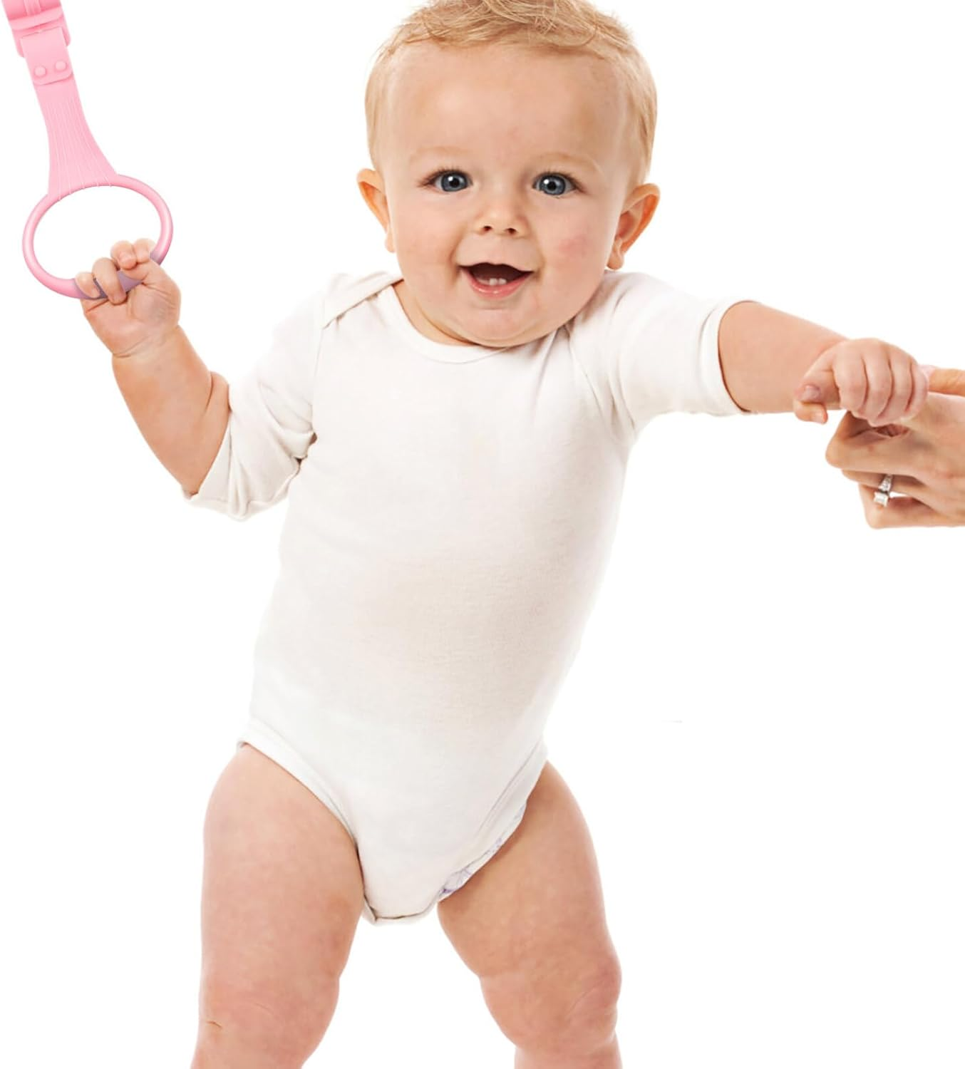 Kisangel 4 Pcs Pull Ring Belt Handles Holder Pull Stand Toy Playpen Rings Pullbup Playpen Pull up Rings Pastel Playpen Hooks Pullup Baby Pull Playpen Accessories Baby Plastic