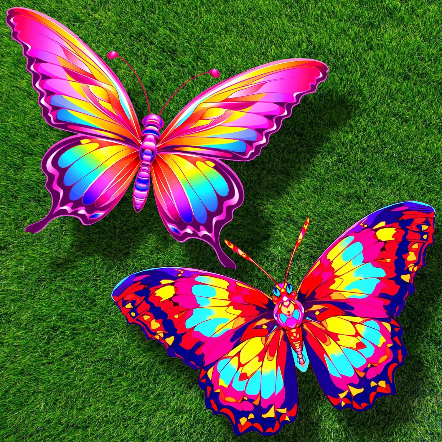 Touch the Sky Vivid Butterfly Kite- Premium Durable Outdoor Flying Kite, Easy to Fly for Beginner,Perfect for Beach, Park, Birthday Party Activities