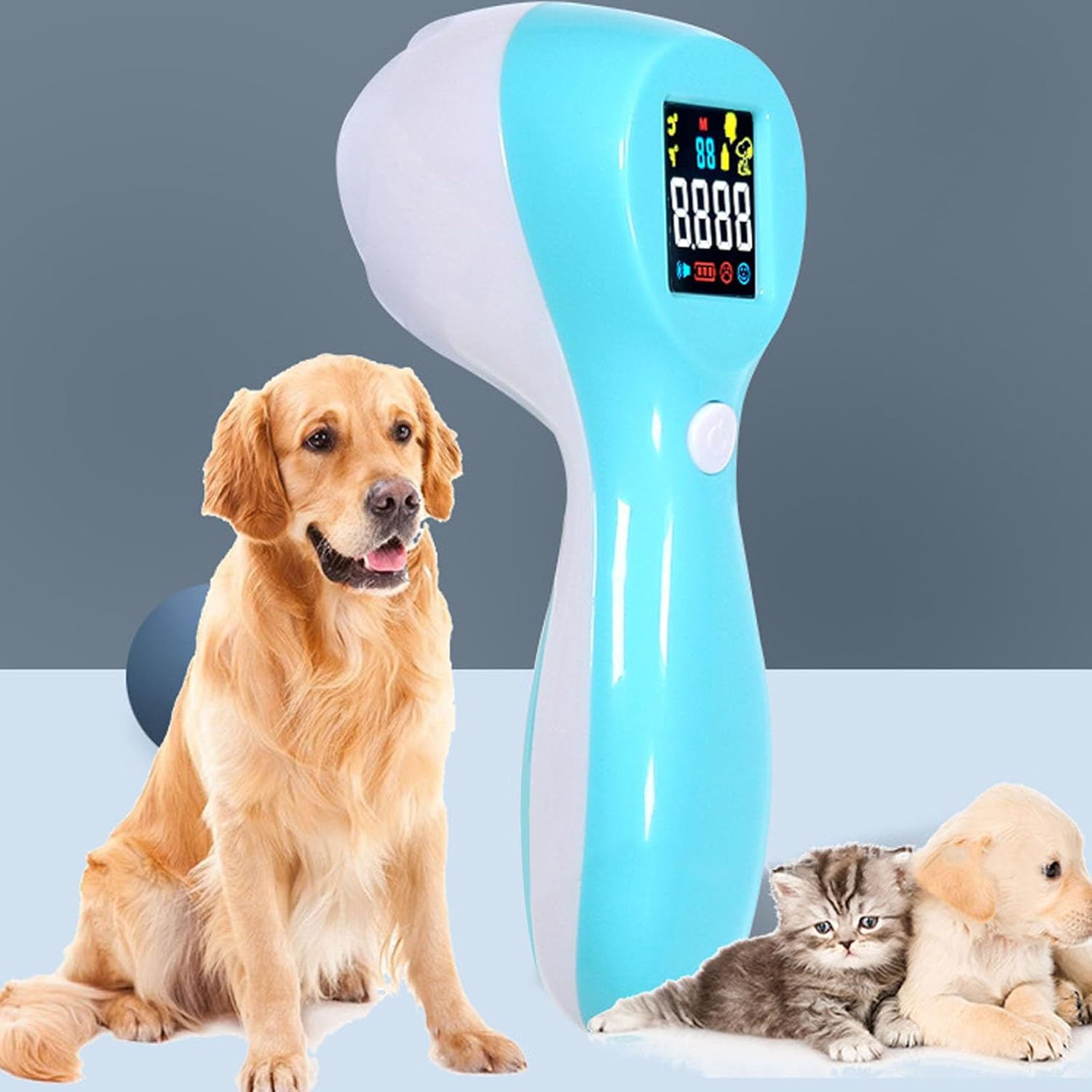 High Accuracy Digital Pet Thermometer, Infrared Pet Thermometer, 3 in 1 Animal Thermometer with Infrared Light Measure for Cats Dogs Horse Sheep Pigs image number 4