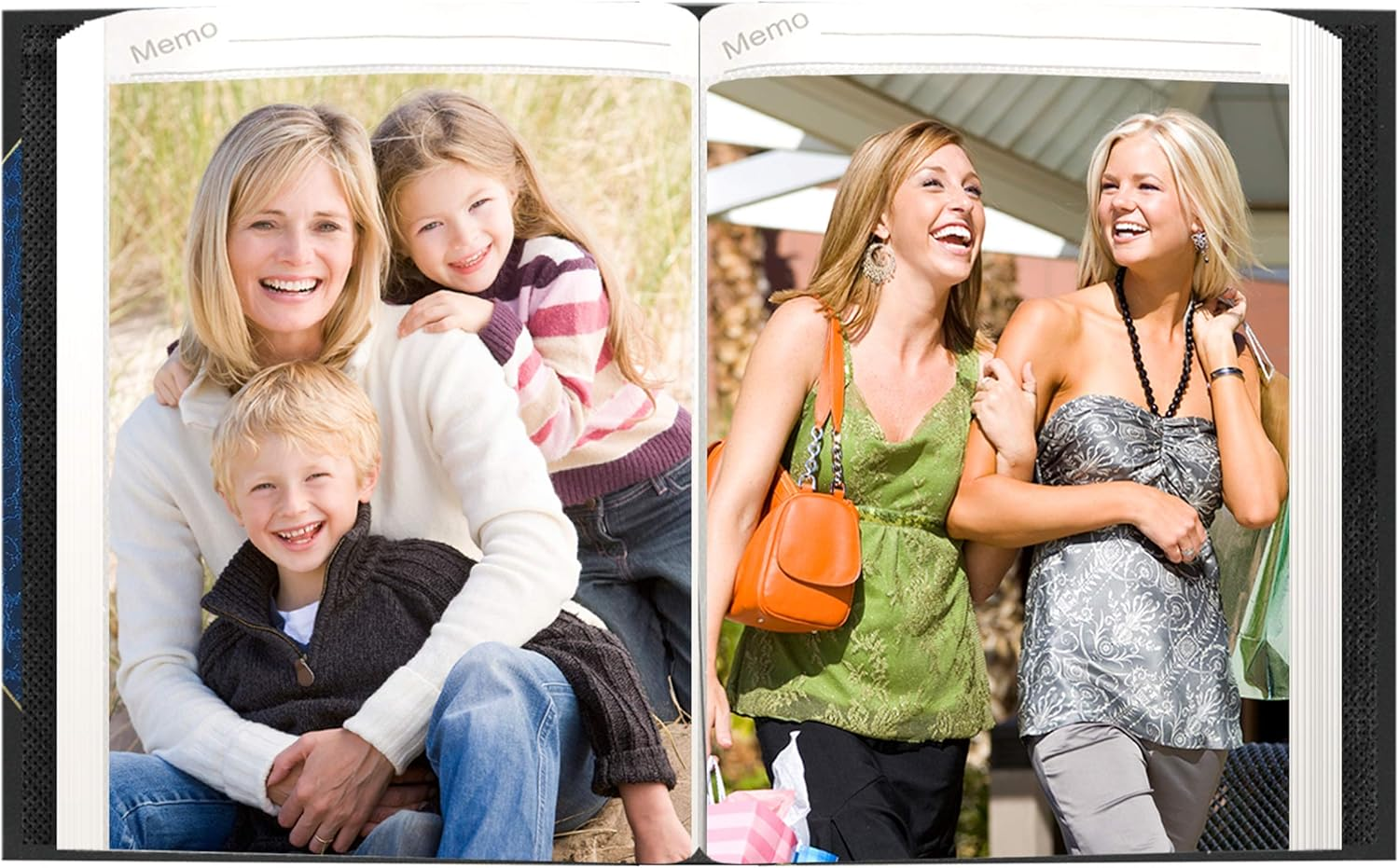 Ledger 50 Memo Pocket 5X7 Photo Album, Blue - White image number 2