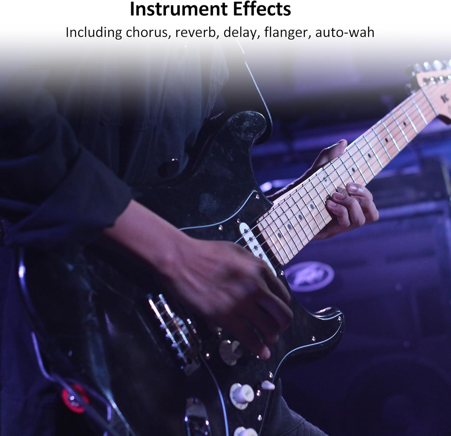 Domary Professional Sound Card for Instrument Playing and Singing Rechargeable Podcast Production Studio One Knob Control Preamp Live Sound Card with 5 Sound Effects for Karaoke Singing image number 2