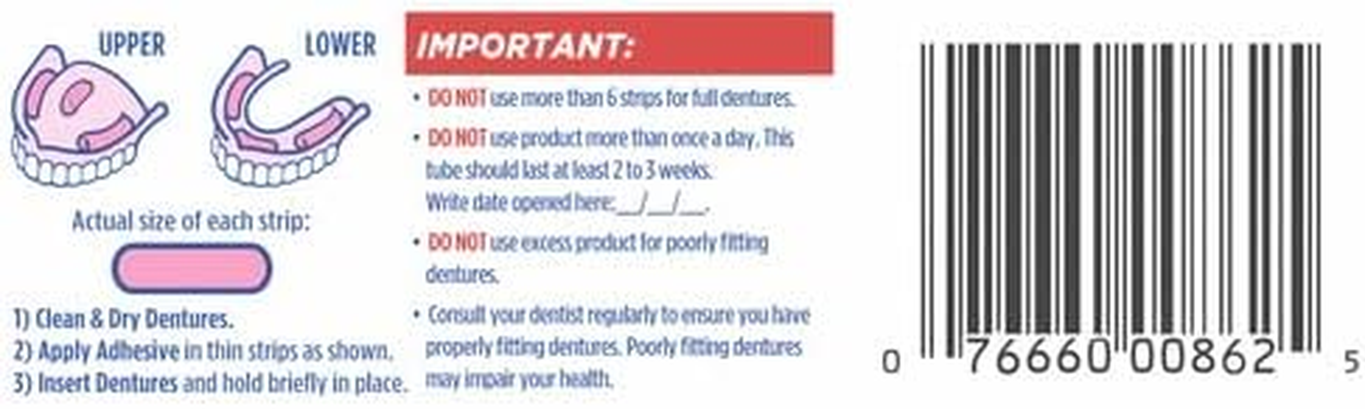 Fixodent Original Denture Adhesive Cream, 0.75 Ounce image number 1